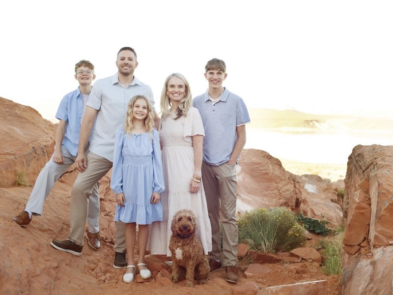 Preston Wankier and family in Utah