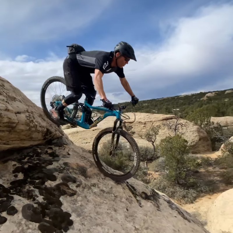 Brian Mountain Biking in Utah