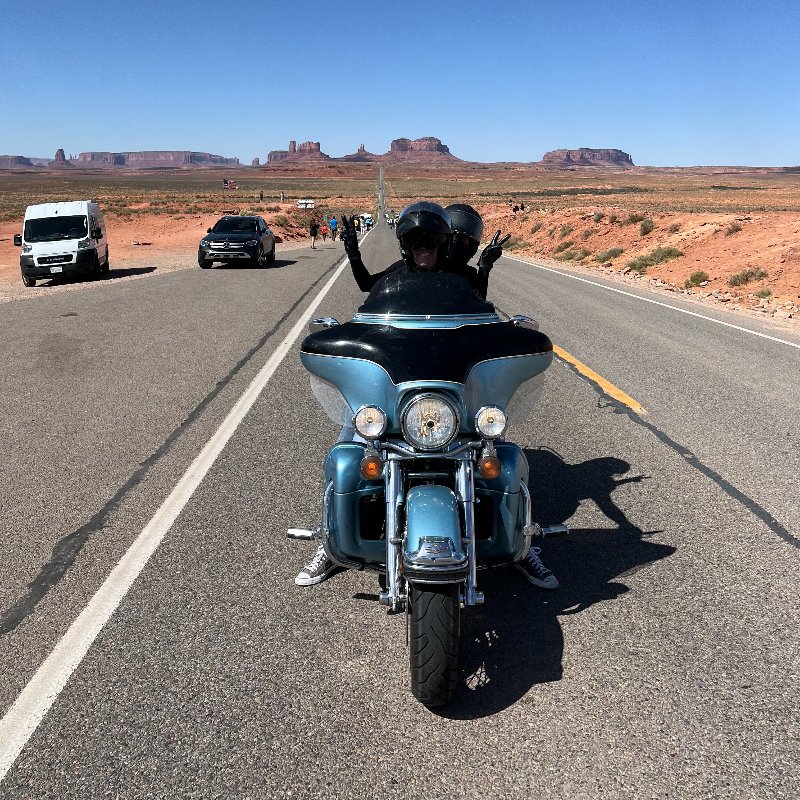 Brian on a motorcycle in Utah