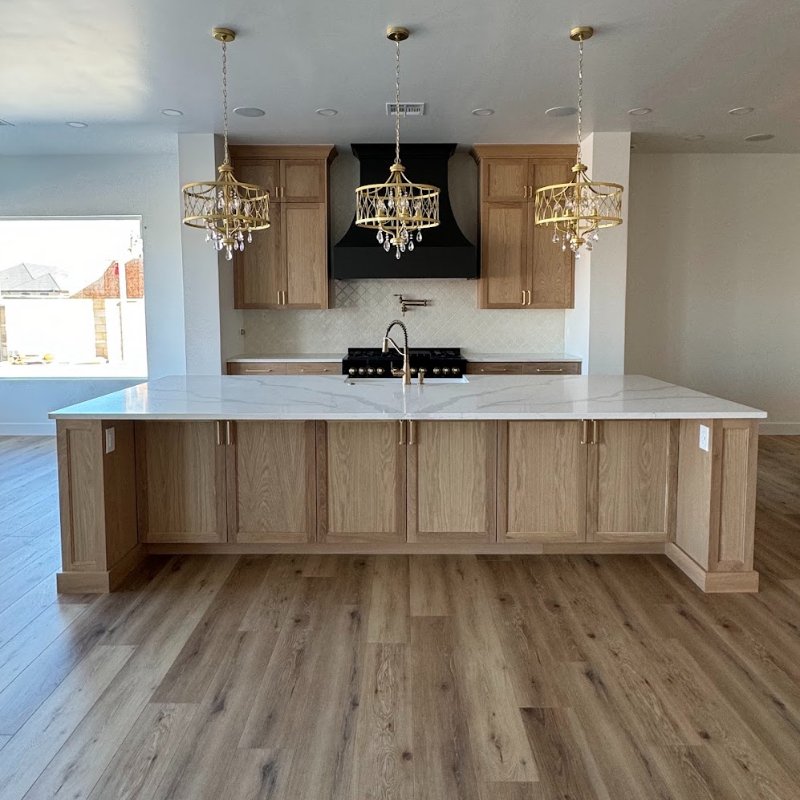 LVP flooring installed in a stylish Utah kitchen makeover