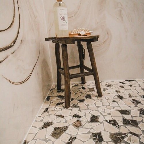 Rustic shower at 'The James' from Pioneer Floor Coverings & Design