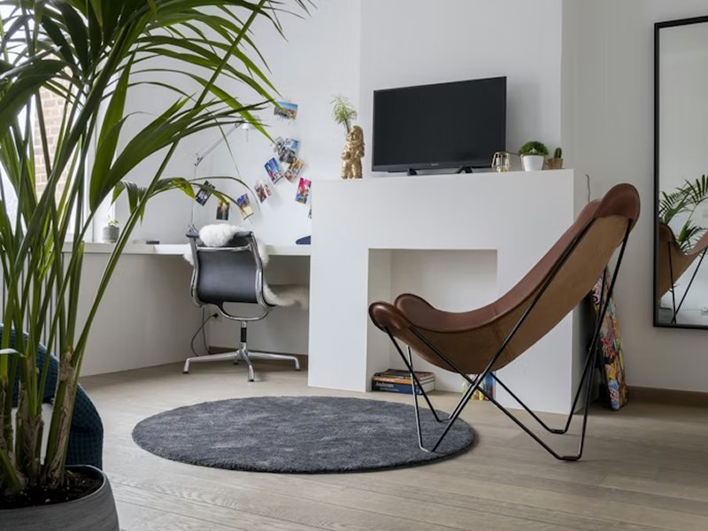 Mohawk's new laminate flooring RevWood on the kitchen floor