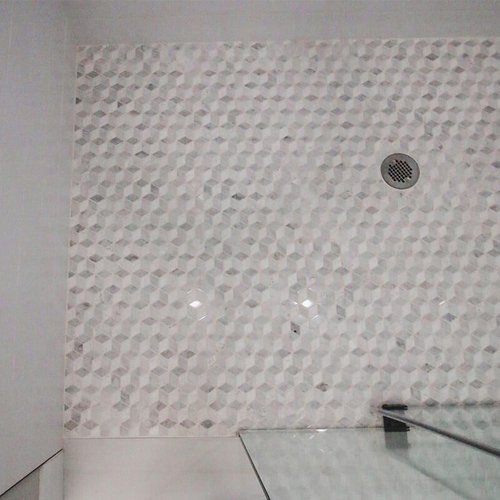 Custom shower tile at 'South Mountain Look' from Pioneer Floor Coverings & Design