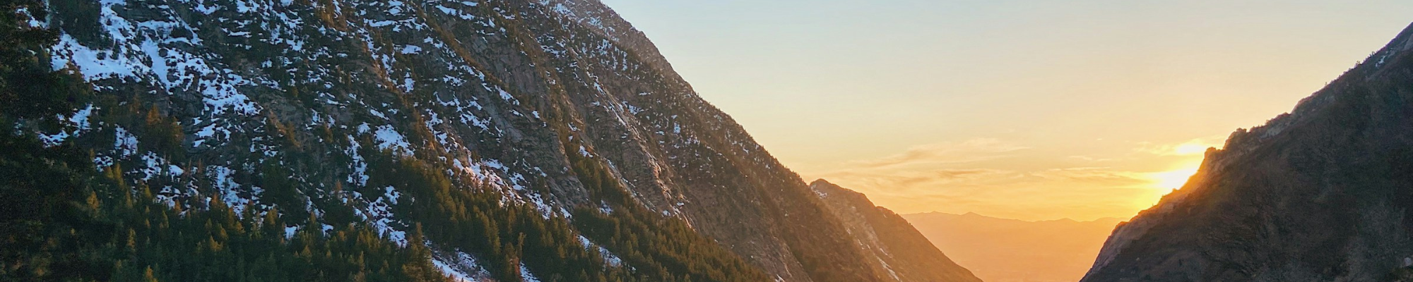 Utah mountains at sunrise