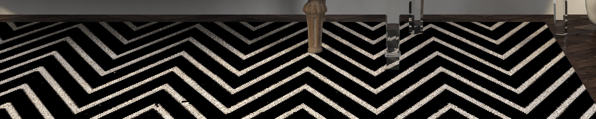 black patterned area rug from Pioneer Floor Coverings & Design in Cedar City, Washington,  UT