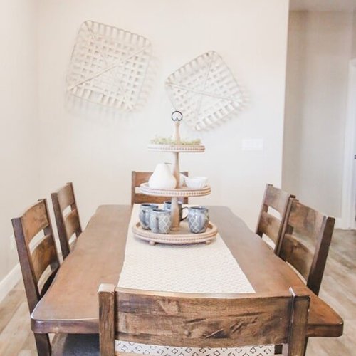 Dining space at 'Radharc A' Gleann' from Pioneer Floor Coverings & Design