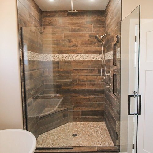 Shower design at 'Radharc A' Gleann' from Pioneer Floor Coverings & Design