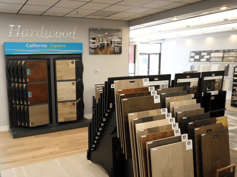 Carpet displays in a flooring showroom in St George, UT