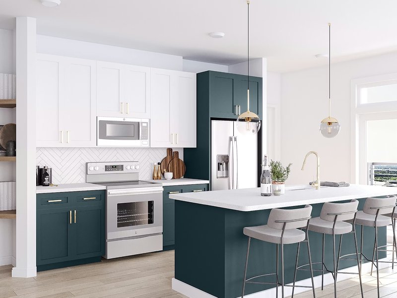 Beautiful grey laminate flooring