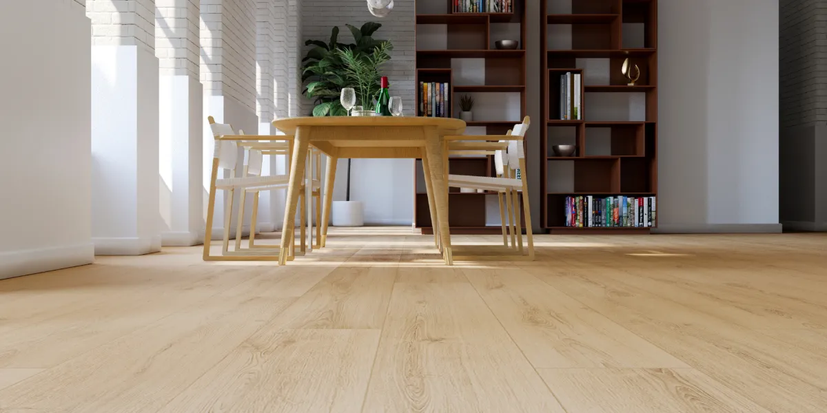 Karastan BelleLuxe flooring in a modern dining room