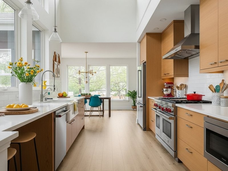 Waterproof LVP flooring in a kitchen
